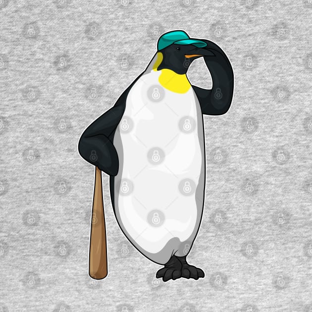 Penguin Baseball Baseball bat by Markus Schnabel